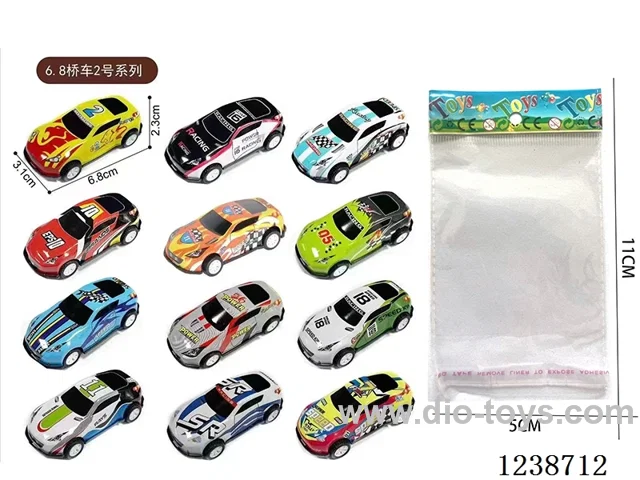 6.8CM pull back car set