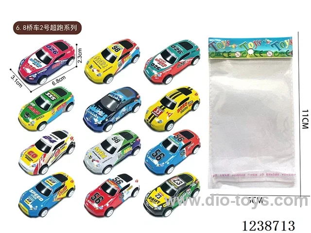 6.8CM pull back car set