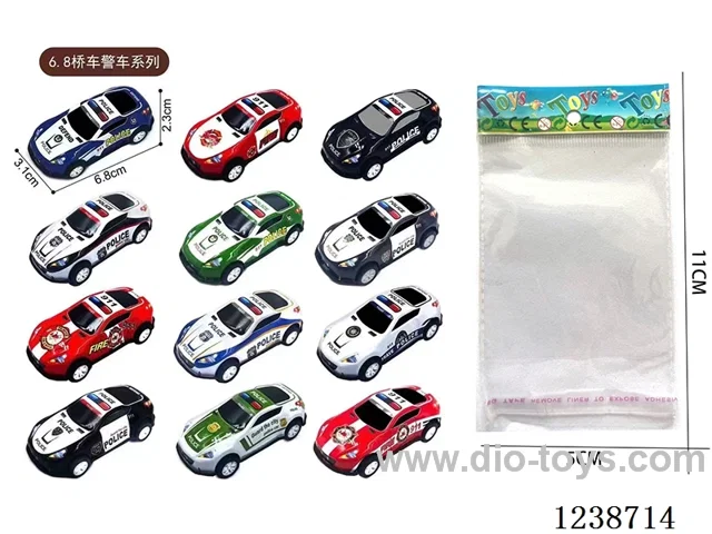 6.8CM pull back car set