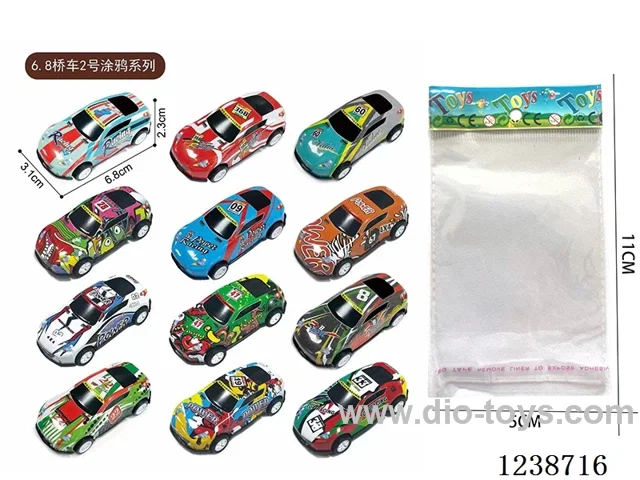 6.8CM pull back car set