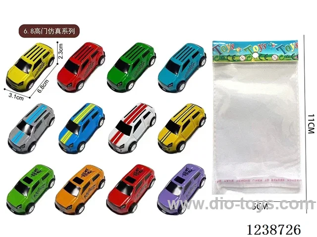 6.8CM pull back car set