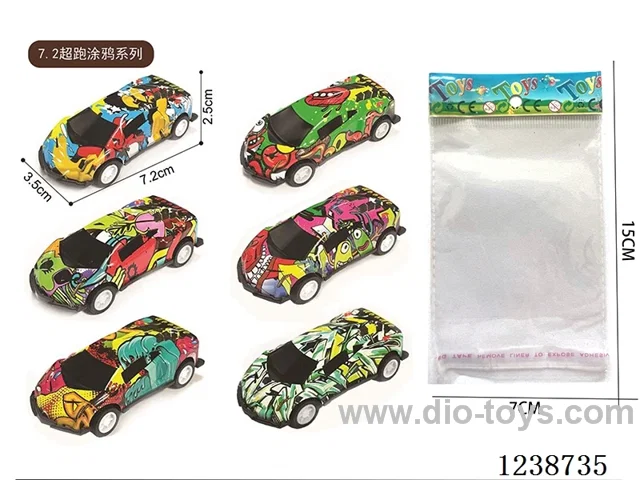 7.2CM pull back car set