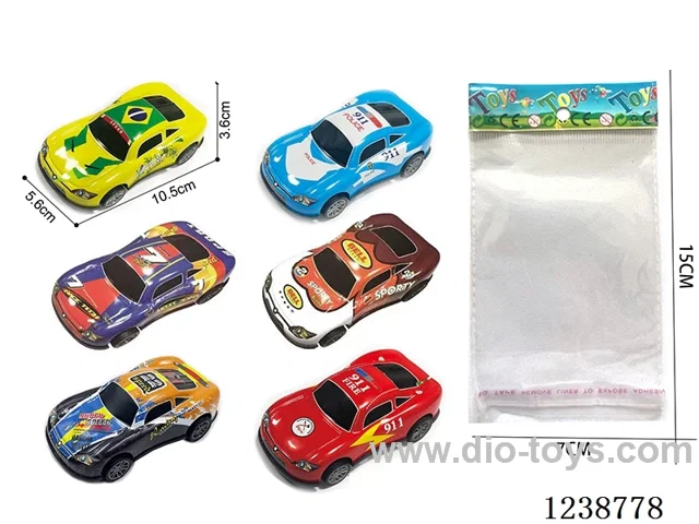 10.5CM pull back car set mixed
