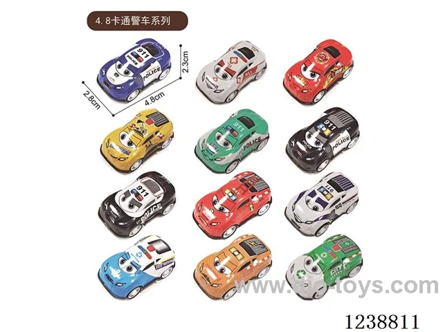 4.8CM pull back car set