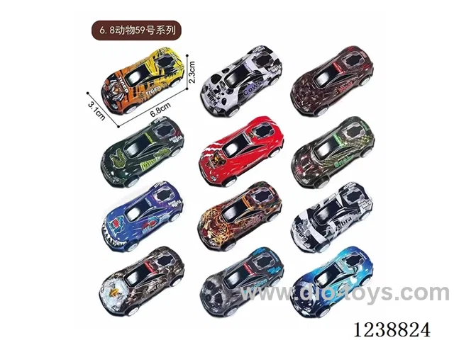 6.8CM pull back car set