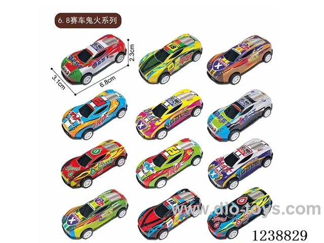 6.8CM pull back car set