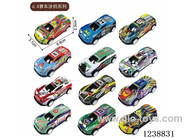 6.8CM pull back car set