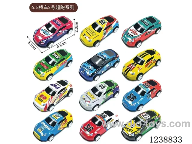 6.8CM pull back car set