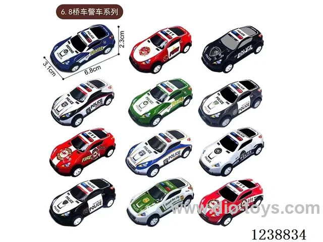 6.8CM pull back car set