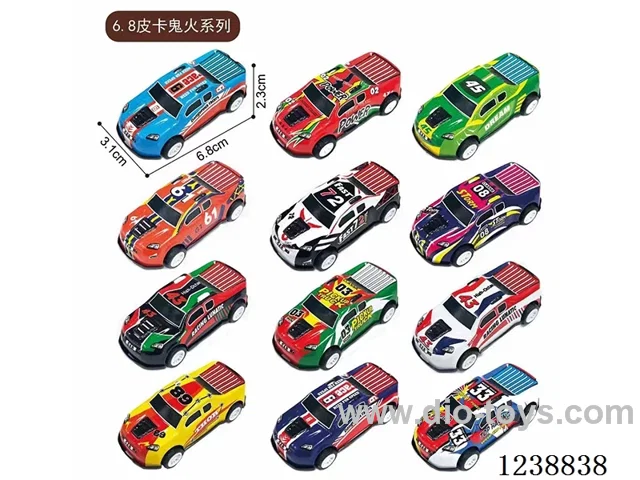 6.8CM pull back car set