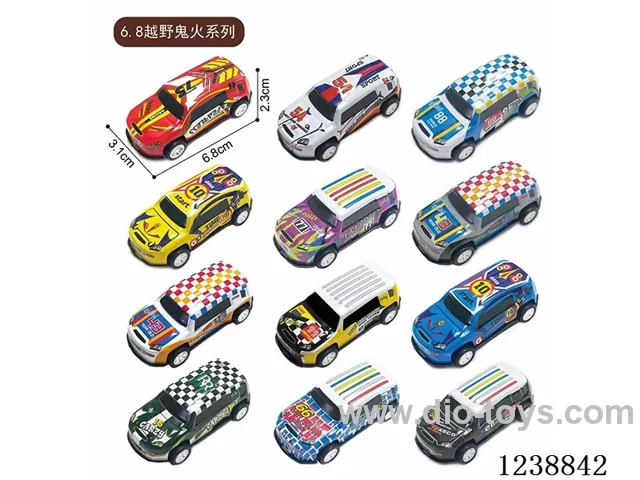 6.8CM pull back car set
