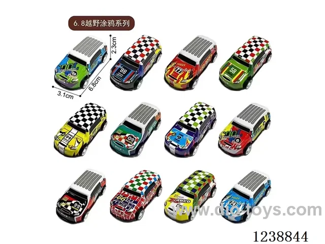 6.8CM pull back car set