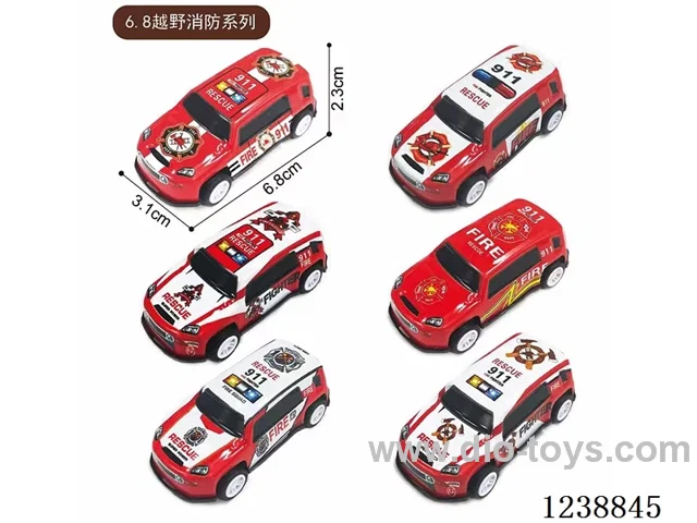 6.8CM pull back car set
