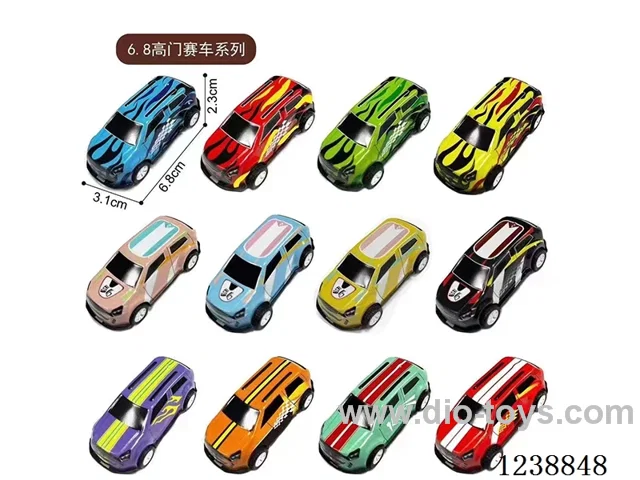 6.8CM pull back car set