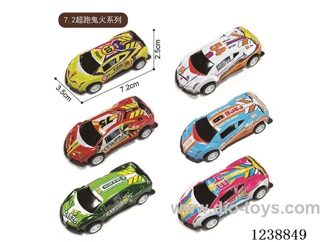 7.2CM pull back car set