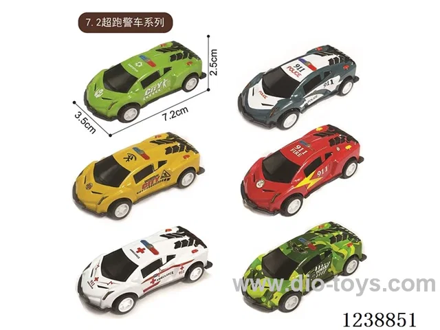 7.2CM pull back car set
