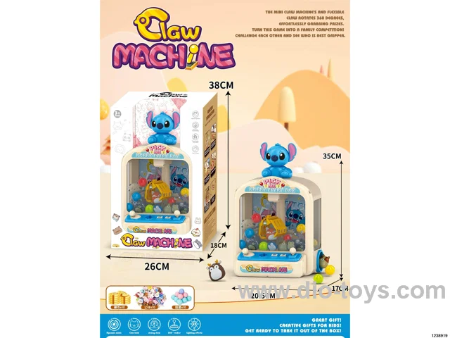 claw machine in colour box