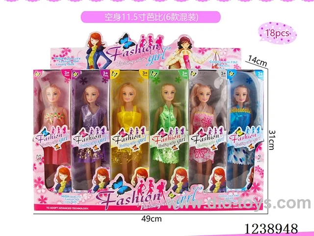 11.5 inch Barbie 6 styles mixed
