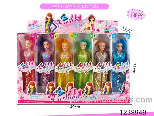 11.5 inch Barbie 6 styles mixed