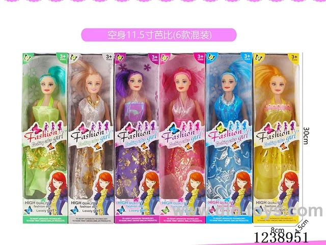 11.5 inch Barbie 6 styles mixed