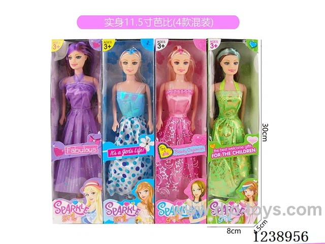 11.5 inch Barbie 4 styles mixed
