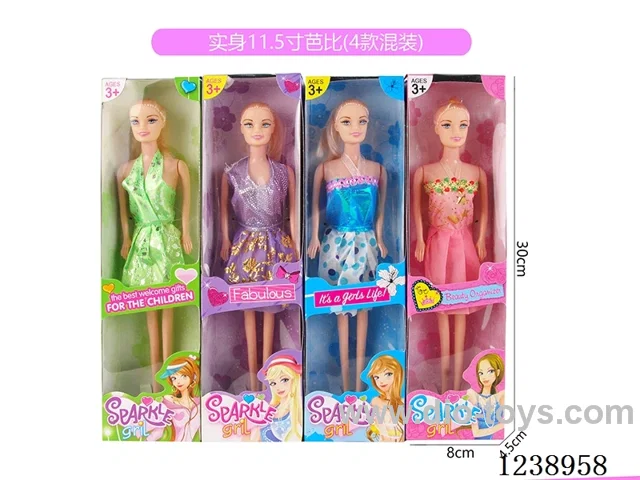 11.5 inch Barbie 4 styles mixed