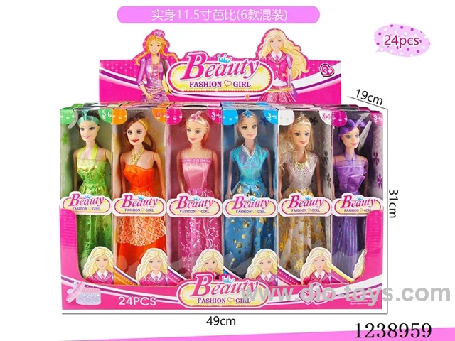 11.5 inch Barbie 6 styles mixed