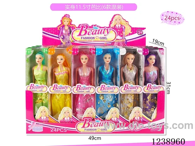 11.5 inch Barbie 6 styles mixed