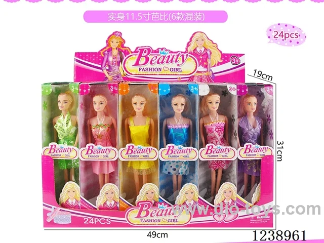 11.5 inch Barbie 6 styles mixed