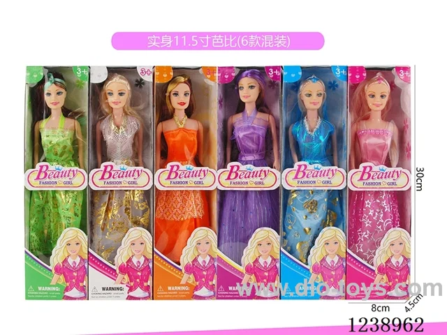 11.5 inch Barbie 6 styles mixed