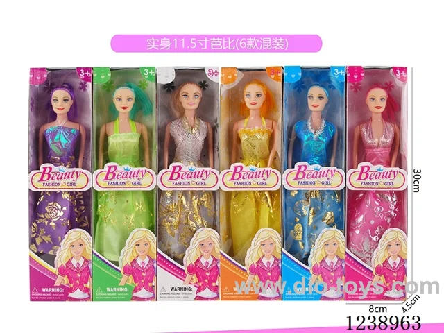 11.5 inch Barbie 6 styles mixed