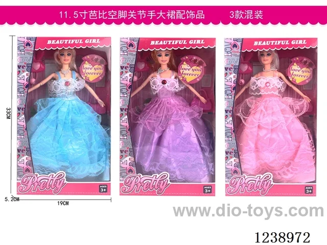 11.5 inch Barbie set 3 styles mixed