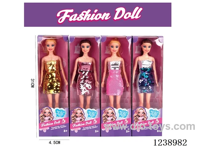 11.5 inch Barbie 4 styles mixed