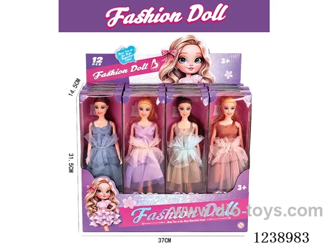 11.5 inch Barbie 4 styles mixed