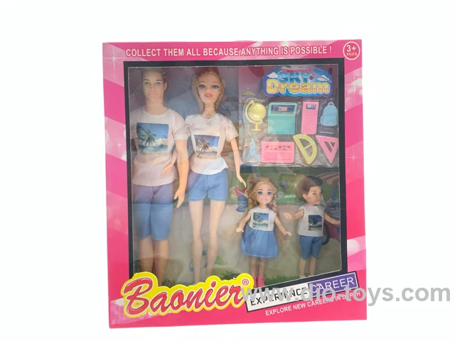 Family dolls Series in window box