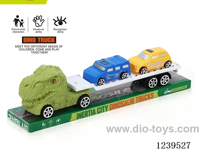 Inertia Dinosaur Trailer with 2 free wheel Cars