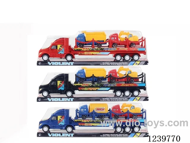 inertia towing rail with engineering car 2PCS