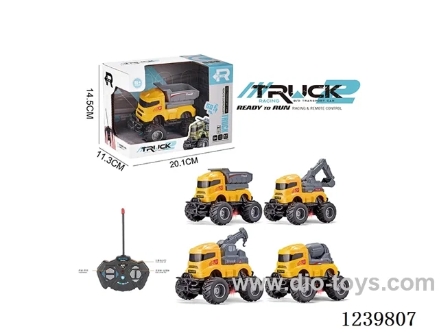 4ch with light movable accessory engineering car ( 27Mhz not included battery)