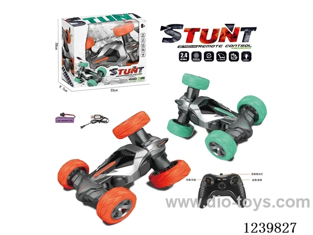 Lights Music Double Sided Dumper Stunt Car (2.4G included battery)