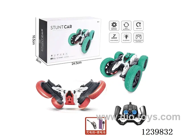 Lights Spinning Blossom Stunt Car (2.4G included battery)