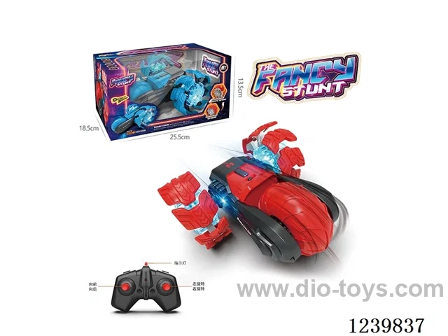 Lighted Explosion Triple Wheel Stunt Car (2.4G not included battery)