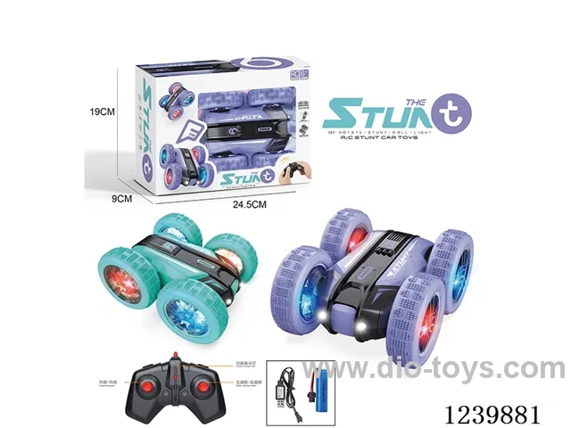 Double Sided Lighted Stunt Vehicle (2.4G included battery)