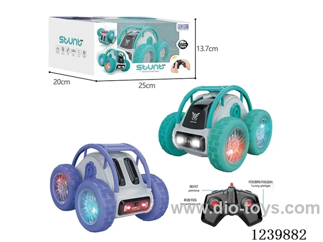 2.4G Tumbling Skeleton Lighted Stunt Car (2.4G not included battery)