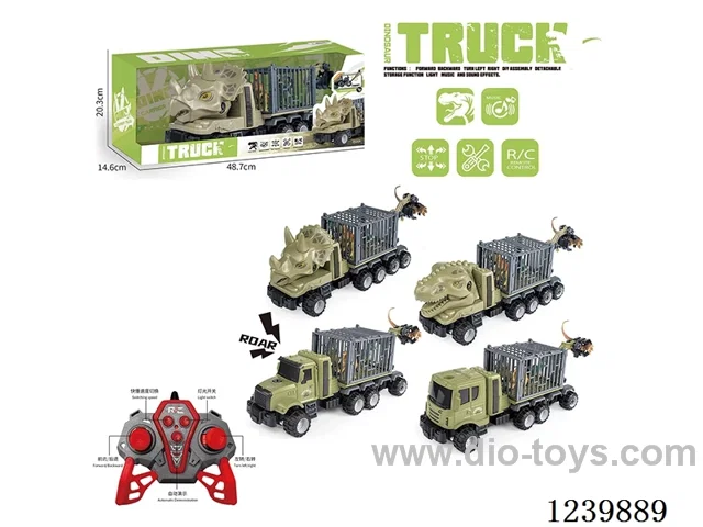 with light and music dinosaur dismantling RC car (2.4G not included battery)