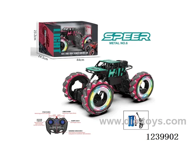 Hollow Wheel Lights Music Alloy Climbing Car (2.4G (2.4G included battery)