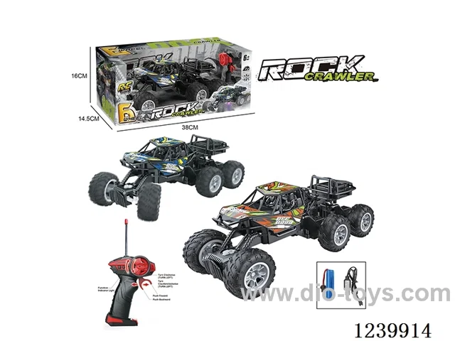 1:16 Six Wheeled Lighted Stunt Crawler (27MHZ Included Battery)