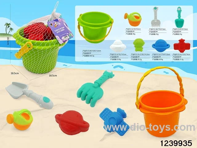 6pcs beach sets in net bag