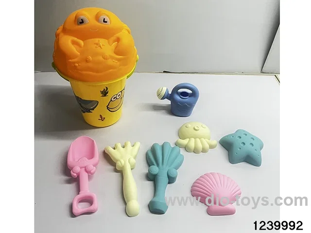 9 pcs beach toys in hangtag