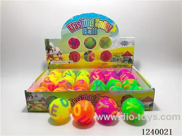 6.5 glittery whistling alphabet balls