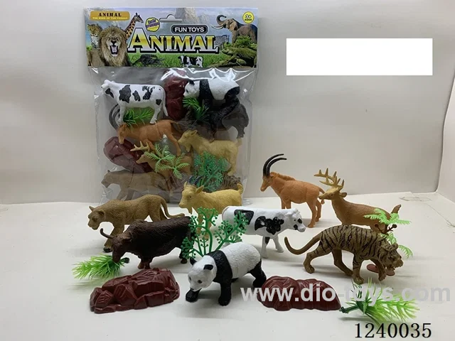 PVC 8PCS 10-12cm Animals Set